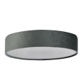 Searchlight - Plafondlamp DRUM 3xE27/60W/230V grijs