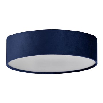 Searchlight - Plafondlamp DRUM PLEAT 2xE27/60W/230V blauw