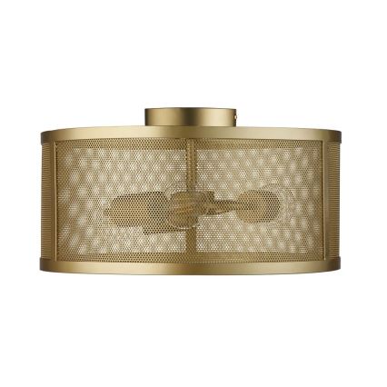 Searchlight - Plafondlamp FISHNET 3xE27/60W/230V gouden