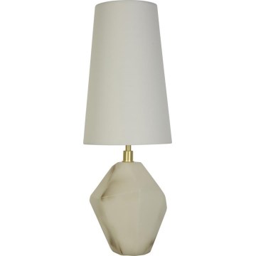 Searchlight - Tafellamp APEX 1xE27/60W/230V wit/grijs