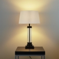 Searchlight - Tafellamp PEDESTAL 1xE27/60W/230V zwart