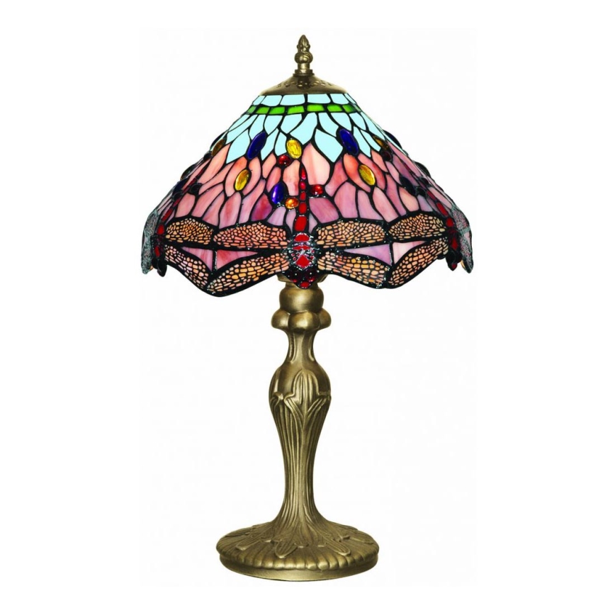 Searchlight - Tiffany tafellamp DRAGONFLY 1xE27/60W/230V