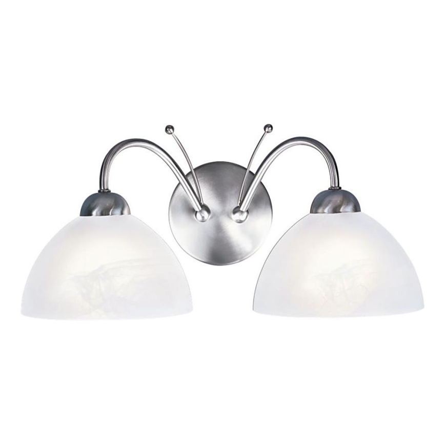 Searchlight - Wandlamp MILANESE 2xE14/60W/230V mat chroom