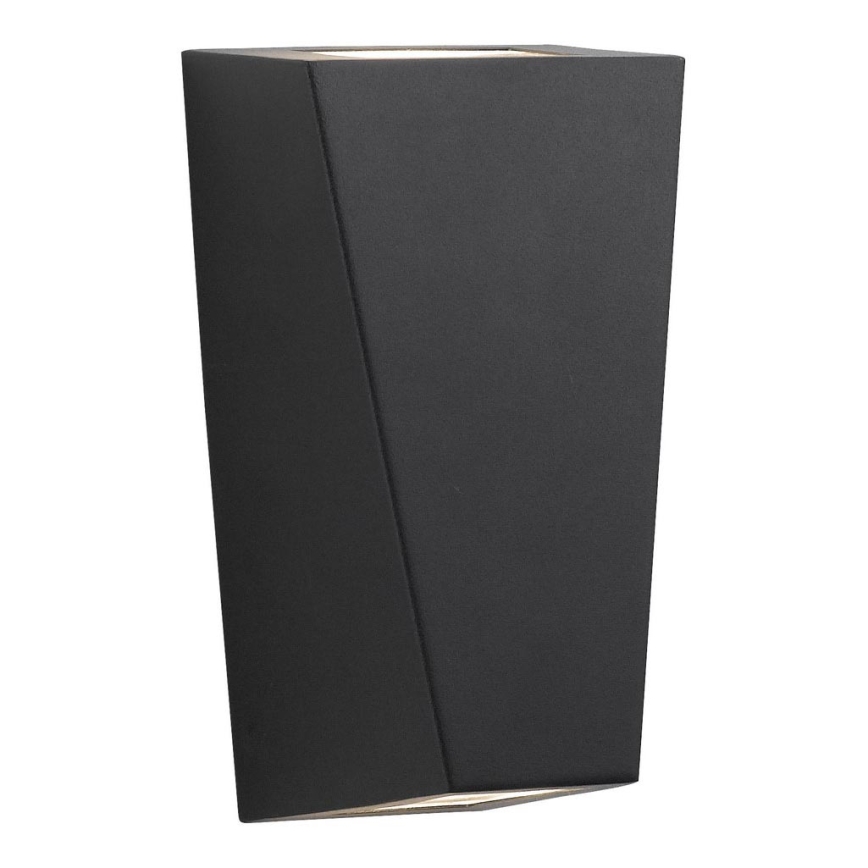 Searchlight - Wandlamp voor buiten OUT 2xGU10/3W/230V IP44 zwart