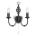 Searchlight - Wandlamp ZANZIBAR 2xE14/60W/230V zwart