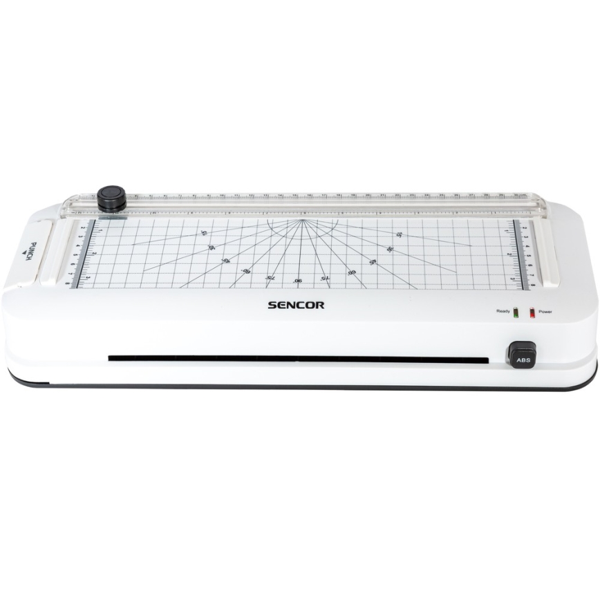 Sencor - A4 lamineermachine met snijder en perforator 100W/230V wit