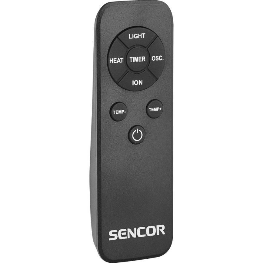 Sencor - Bladloze keramische torenventilator 1200/2000W/230V antraciet + afstandsbediening