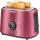 Sencor - Broodrooster met 2 sleuven en opwarmrek 1000W/230V roze
