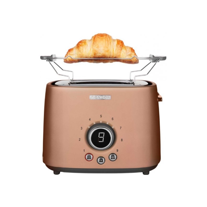 Sencor - Broodrooster met twee gaten en verwarm element 1000W/230V koper