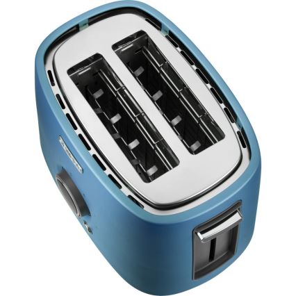 Sencor - Broodrooster met twee sleuven en opzetrooster 1000W/230V blauw