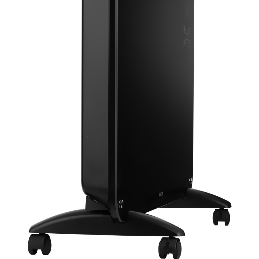 Sencor - Convectieverwarming met LCD display 750W/1500W/230V Wi-Fi Tuya IP24 + zwart + afstandsbediening