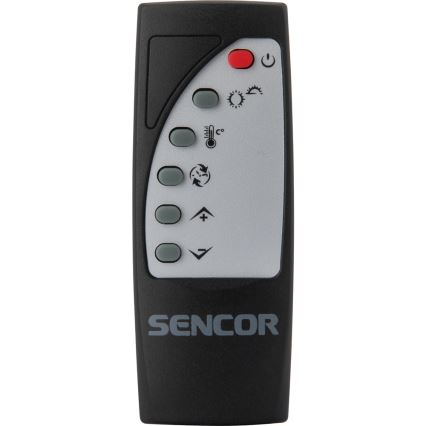 Sencor - Convectieverwarming met LCD display 750W/1500W/230V Wi-Fi Tuya IP24 + zwart + afstandsbediening