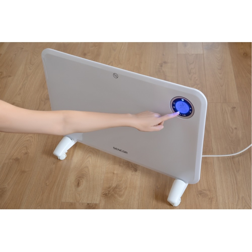 Sencor - convectorkachel met LCD-display en thermostaat, 750 W / 1500 W, 230 V, IP24