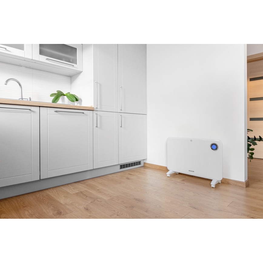 Sencor - convectorkachel met LCD-display en thermostaat, 750 W / 1500 W, 230 V, IP24