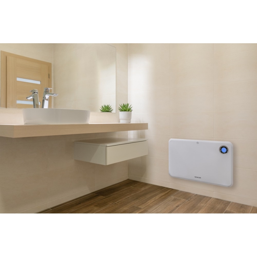 Sencor - convectorkachel met LCD-display en thermostaat, 750 W / 1500 W, 230 V, IP24