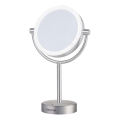 Sencor - Cosmetische spiegel met LED-verlichting LED/5W/230V roestvrij staal