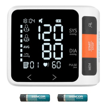 Sencor - Digital blood manometer 2xAAA