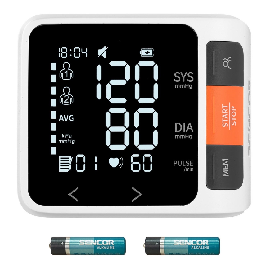 Sencor - Digital blood manometer 2xAAA