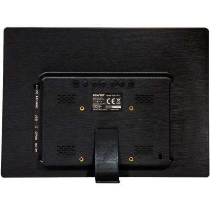 Sencor - Digitale fotolijst 13,3 met luidspreker 230V antraciet + afstandsbediening