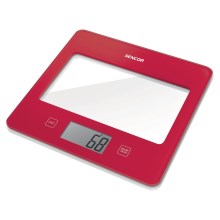 Sencor - Digitale keukenweegschaal 1xCR2032 rood