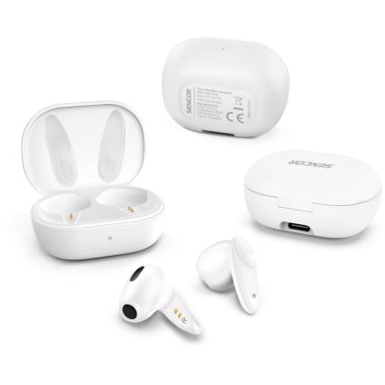 Sencor - Draadloos earphones IPX4 wit