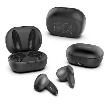 Sencor - Draadloos earphones IPX4 zwart