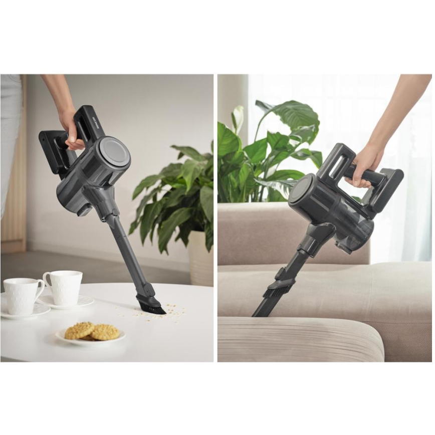 Sencor - Draadloze 2-in-1 steelstofzuiger 200W/2600 mAh zwart