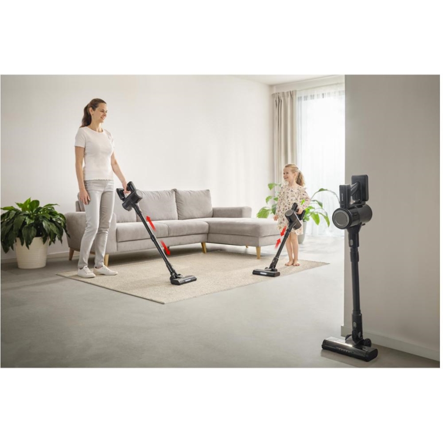 Sencor - Draadloze 2-in-1 steelstofzuiger 200W/2600 mAh zwart