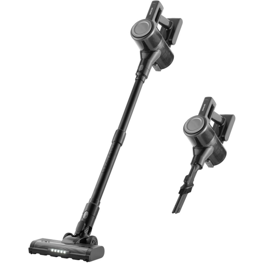 Sencor - Draadloze 2-in-1 steelstofzuiger 200W/2600 mAh zwart