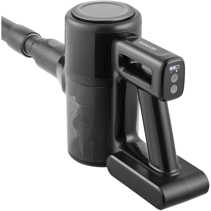 Sencor - Draadloze 2-in-1 steelstofzuiger 200W/2600 mAh zwart