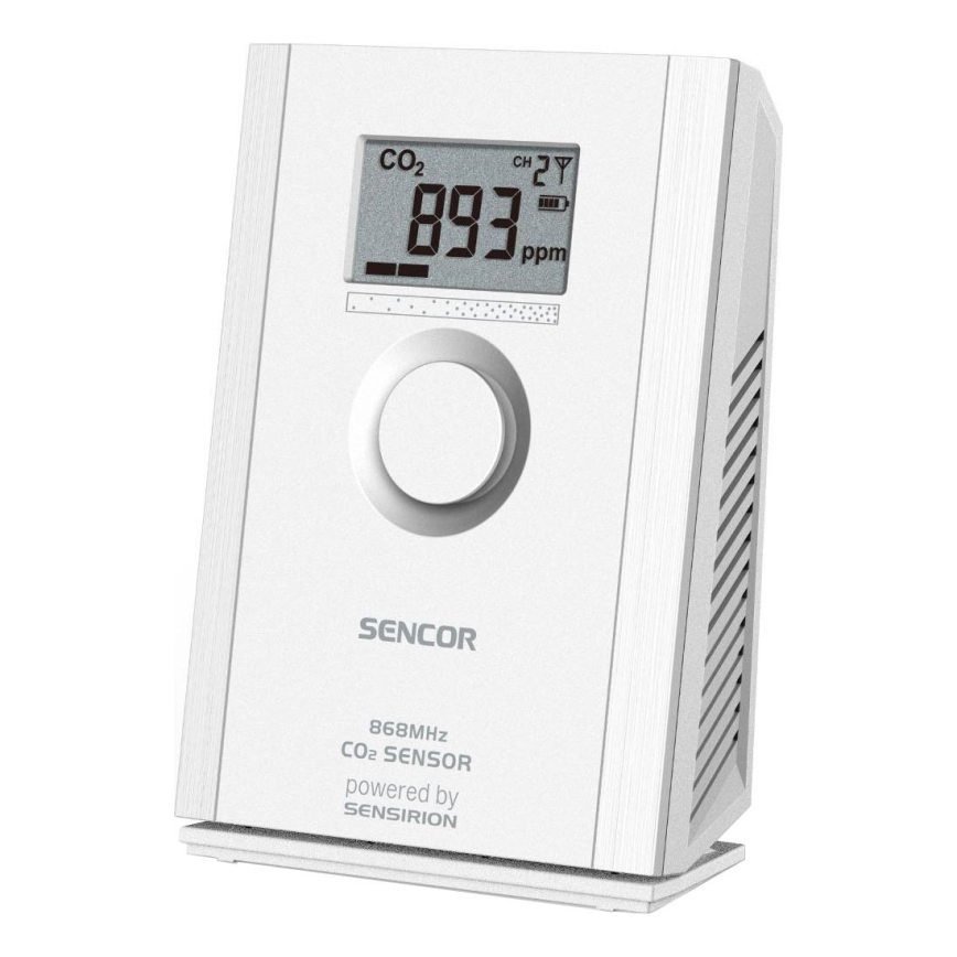 Sencor - Draadloze CO2-sensor 5V/3xAA 2000 mAh