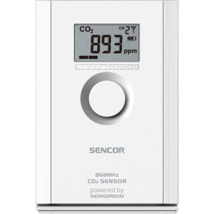 Sencor - Draadloze CO2-sensor 5V/3xAA 2000 mAh