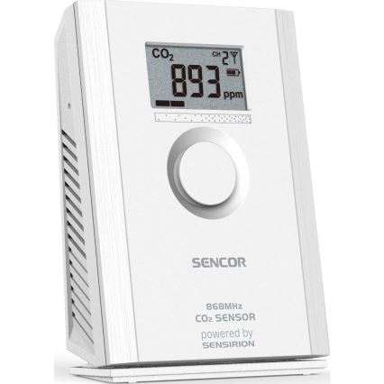 Sencor - Draadloze CO2-sensor 5V/3xAA 2000 mAh
