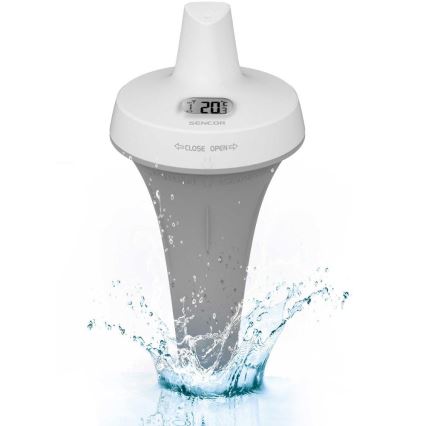 Sencor - Draadloze drijvende zwembadsensor 2xAA IPX7