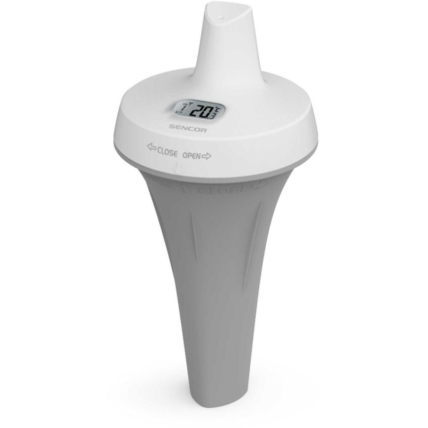 Sencor - Draadloze drijvende zwembadsensor 2xAA IPX7