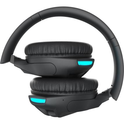 Sencor - Draadloze hoofdtelefoons met een microfoon zwart