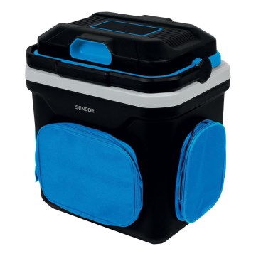 Sencor - Draagbaar autokoelkast 24 l 60W/12V/230V zwart/blauw