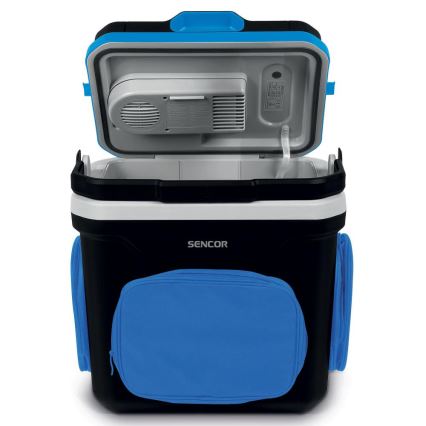 Sencor - Draagbaar autokoelkast 24 l 60W/12V/230V zwart/blauw