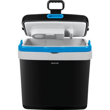 Sencor - Draagbaar car refrigerator 33 l 60W/12V/230V zwart