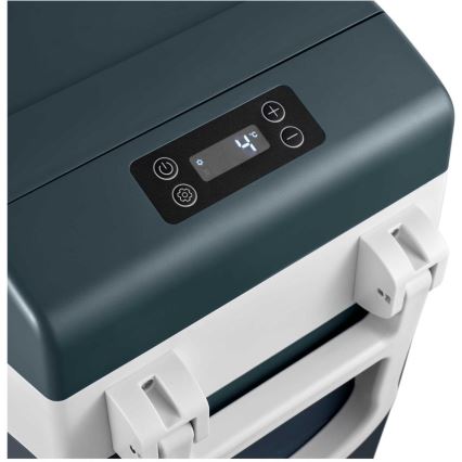 Sencor - Draagbare compressor-autokoelbox 55 l 70W/12V/230V blauw/wit