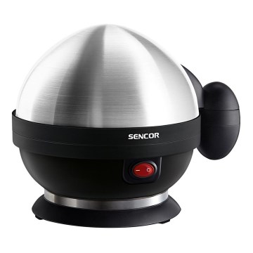 Sencor - Eierkoker 320-380W/230V zwart/mat chroom
