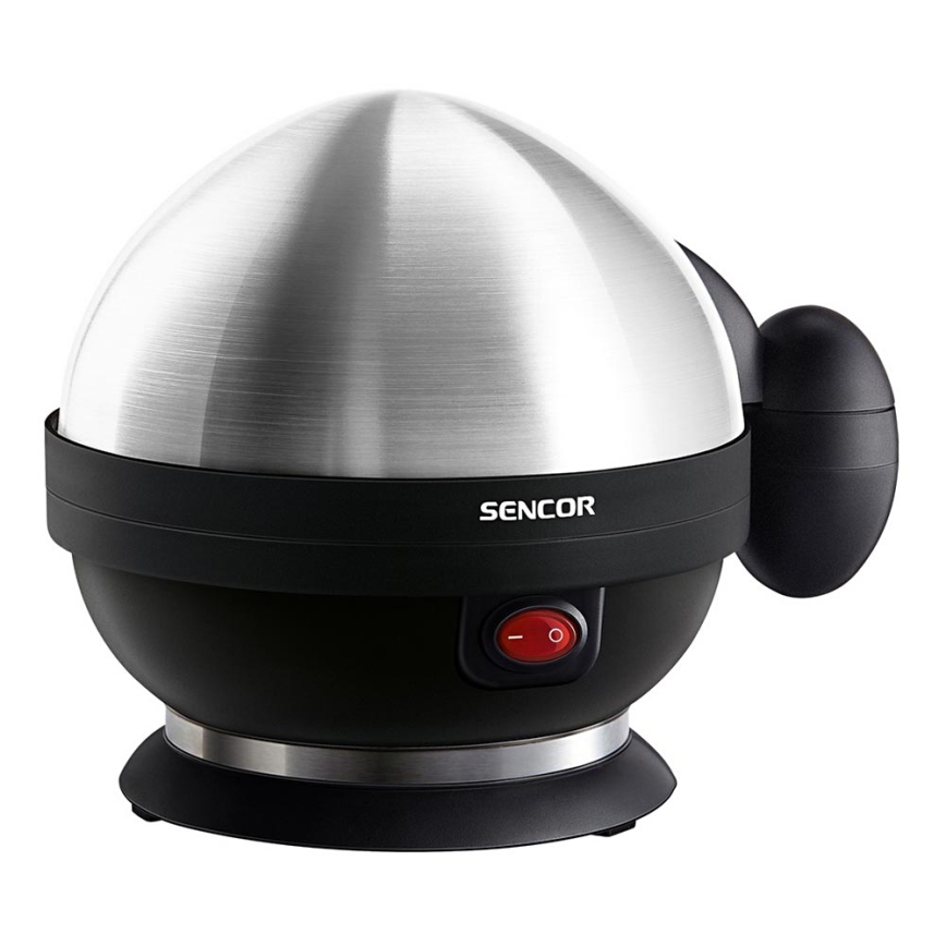Sencor - Eierkoker 320-380W/230V zwart/mat chroom