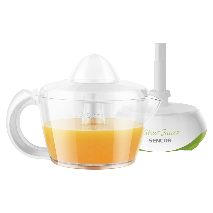 Sencor - Elektrische Citrus Pers 0,7 l 40W/230V wit/groen