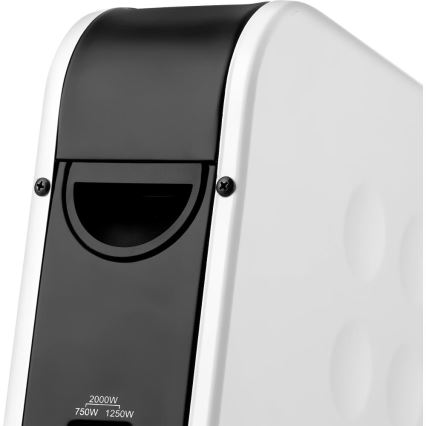 Sencor - Elektrische convector/verwarming 750/1250/2000W met thermostaat