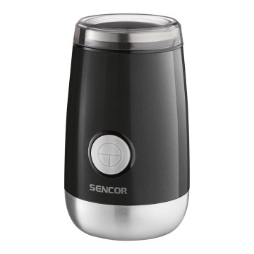 Sencor - Elektrische koffiebonenmolen 60 g 150W/230V zwart/mat chroom