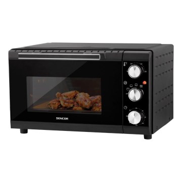 Sencor - Elektrische oven 20 l 1650W/230V zwart