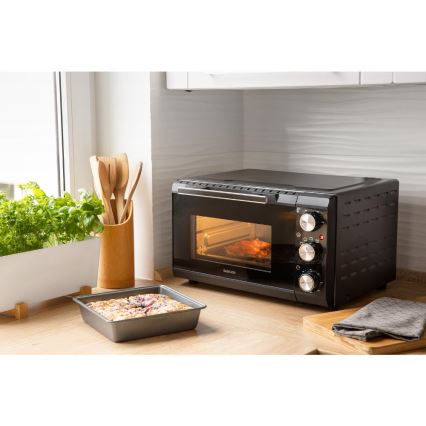 Sencor - Elektrische oven 20 l 1650W/230V zwart