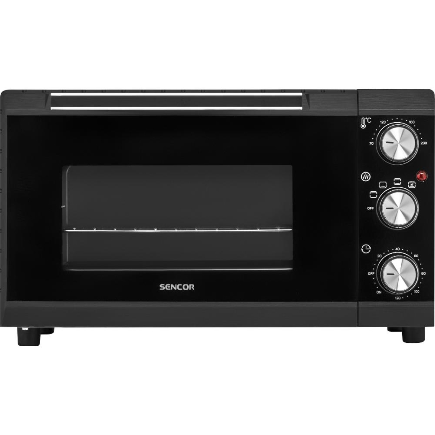 Sencor - Elektrische oven 20 l 1650W/230V zwart