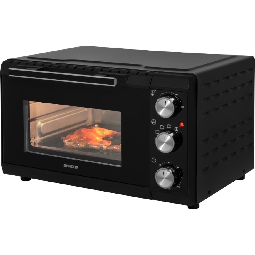 Sencor - Elektrische oven 20 l 1650W/230V zwart