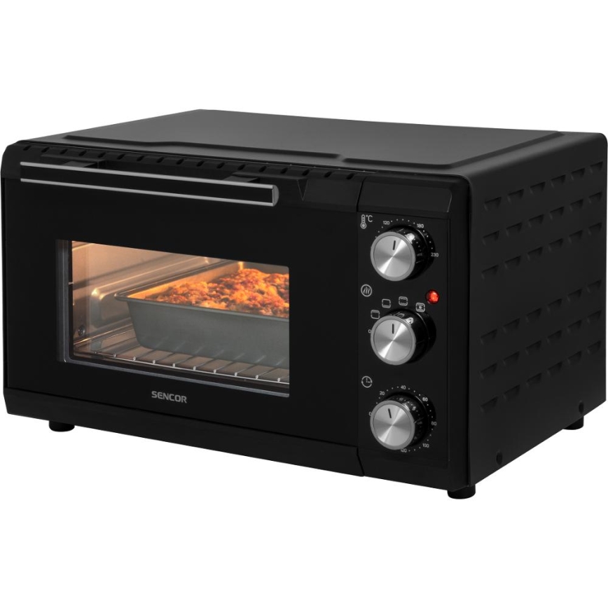 Sencor - Elektrische oven 20 l 1650W/230V zwart